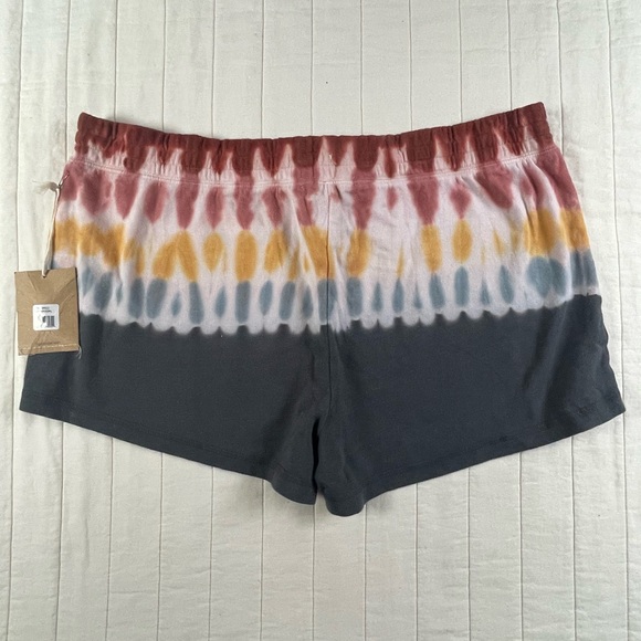 P.J. Salvage Red and White Tie-Dye Shorts XL - Picture 8 of 10